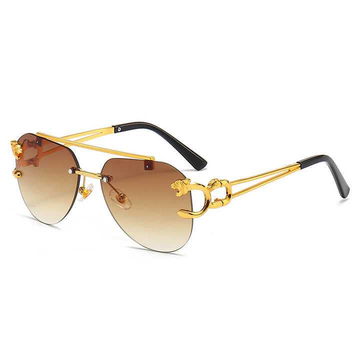 Dame Designer-solbrille med unikt dyreaksent Skanto