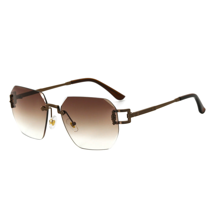 Dame Designer-solbrille i moderne, geometrisk design Skanto