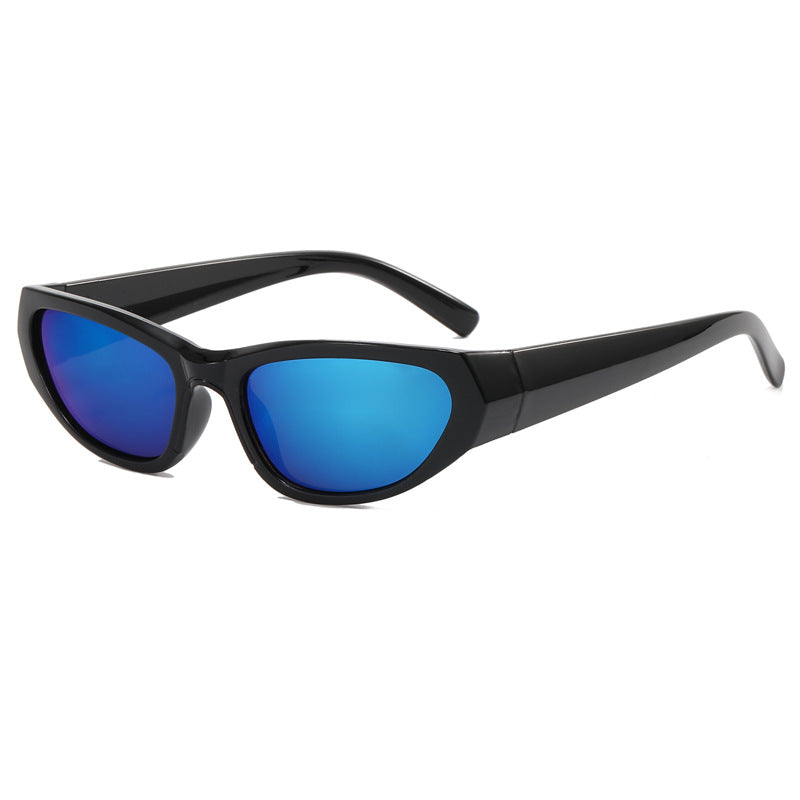 Dame moteriktig solbrille med speilbelagte glass Skanto