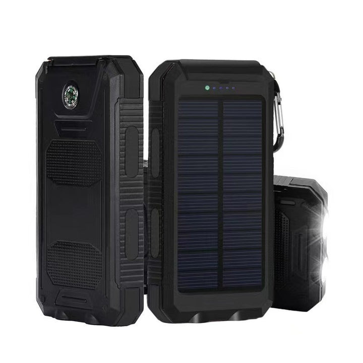 Solar-Powerbank med slitesterk hus og LED-ladelys Skanto