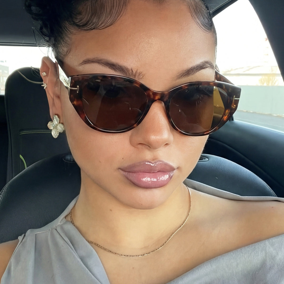 Damer Cat-Eye solbriller med elegant ramme og beskyttende UV-filter Skanto