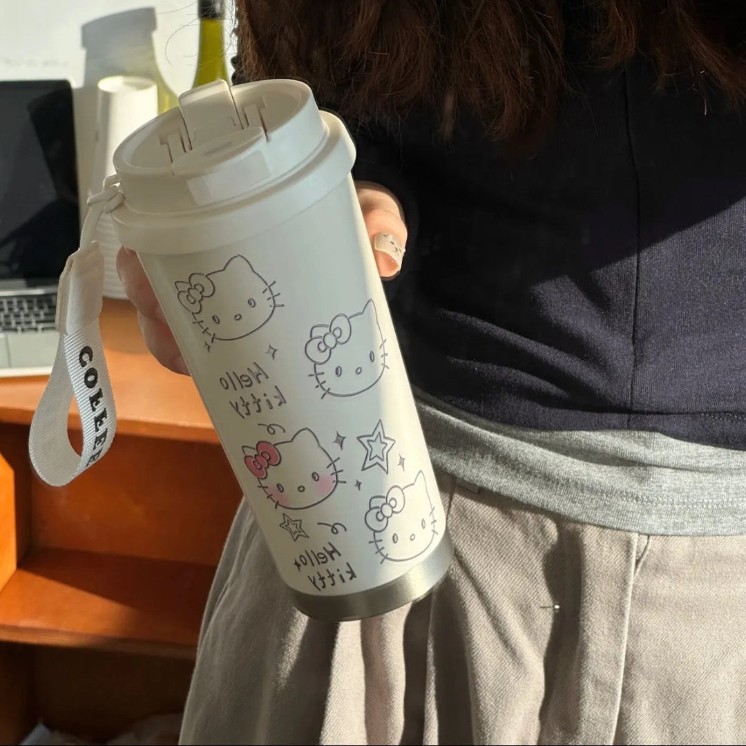 Dame Isolerende Drikkekopper med søtt Hello Kitty design Skanto