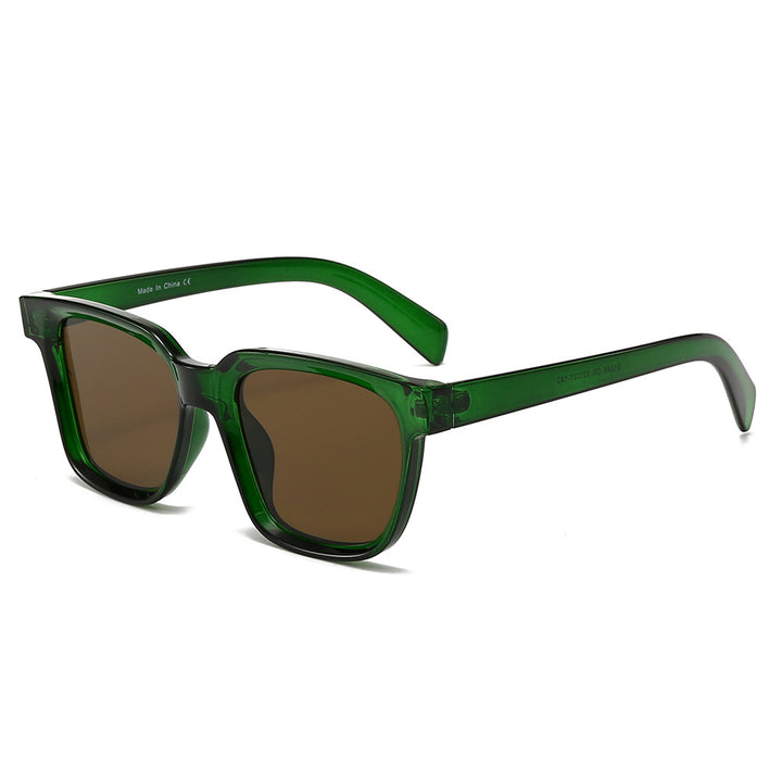 Dame elegant firkantet solbrille med UV-beskyttelse og stabil ramme Skanto