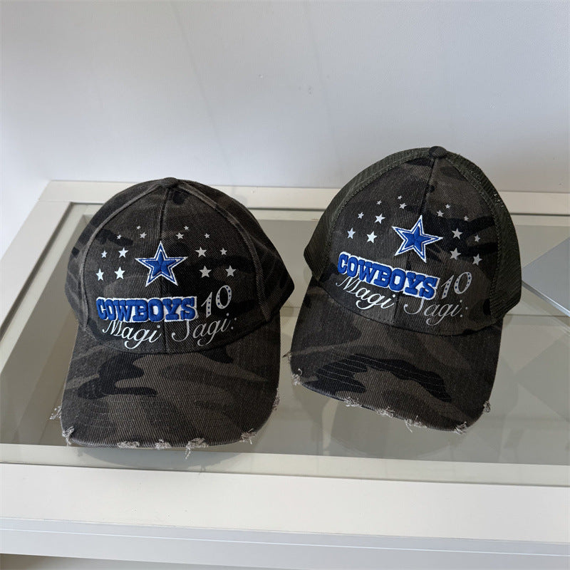 Herre Slitt Camuflasje Grafisk Baseball Caps Skanto