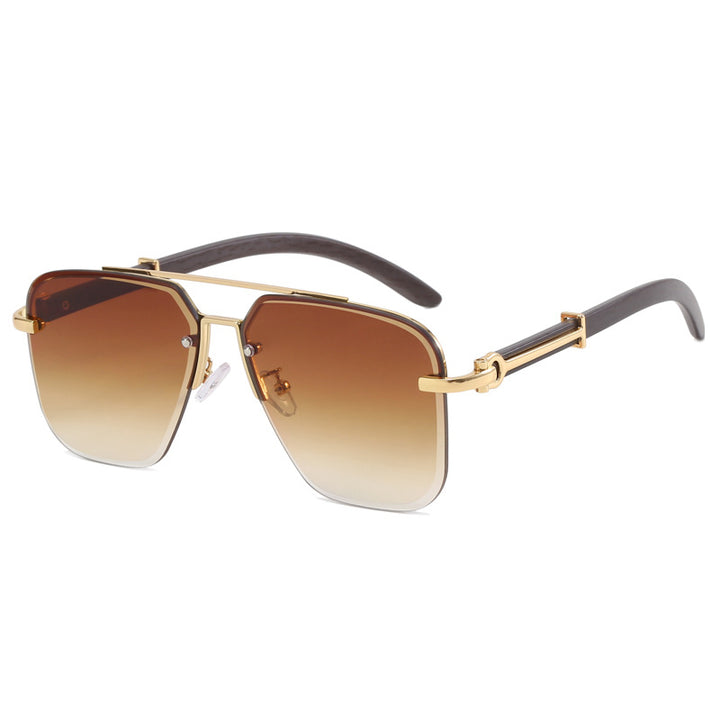 Dame Stilig Solbrille i elegant metallramme Skanto