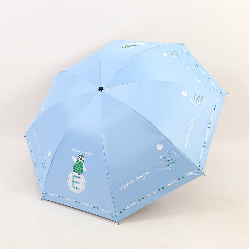 Kvinne Folding Paraply med Morsomt Dyre Design Skanto