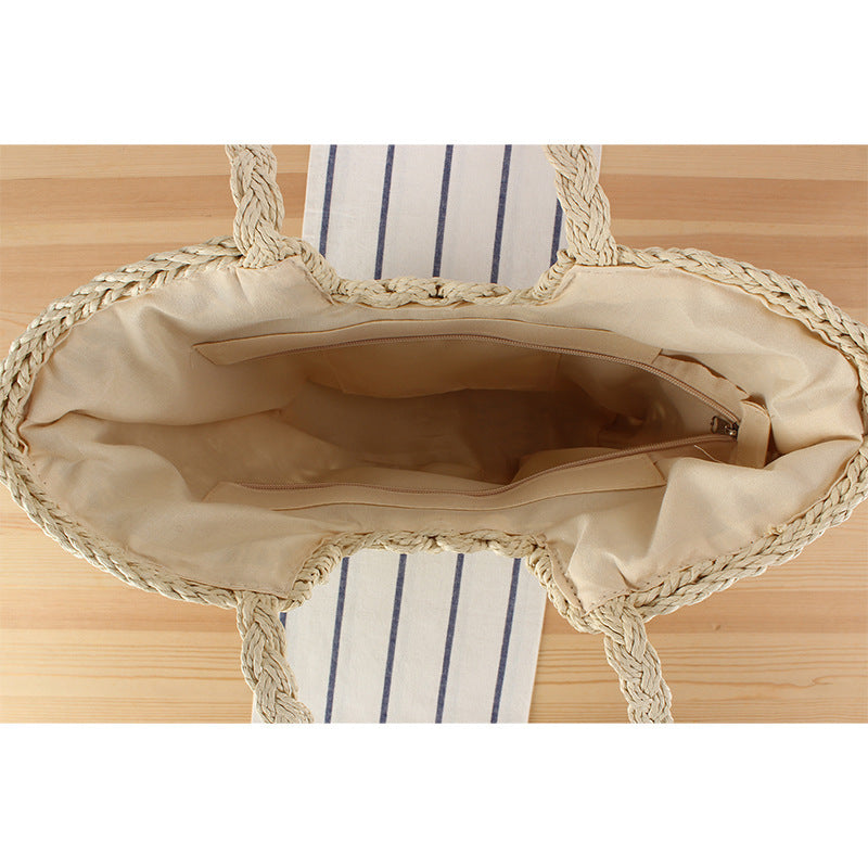 Designer Tote Bag in Handmade Natural Material Skanto