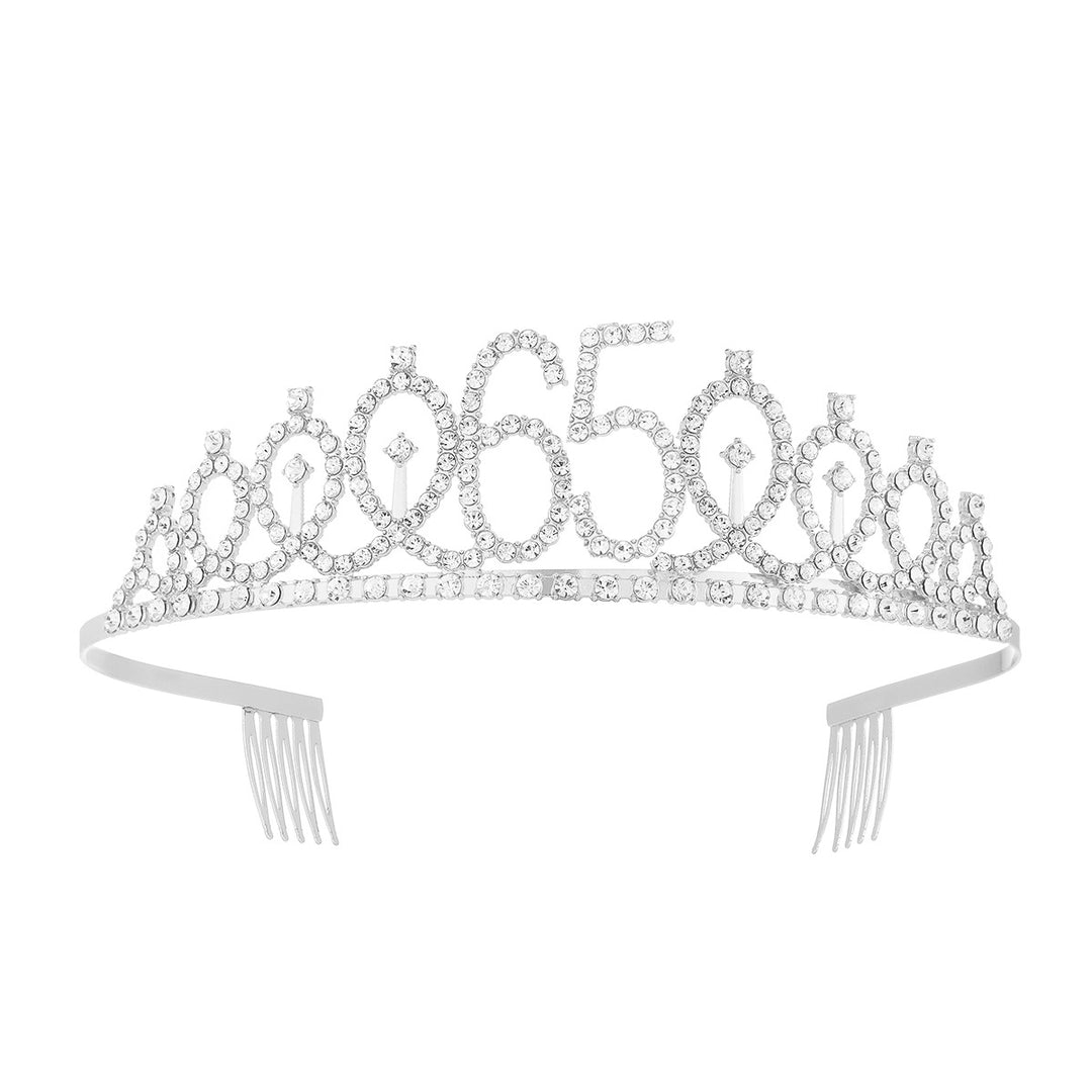 Damer krystall dekorert tiara med elegant design Skanto