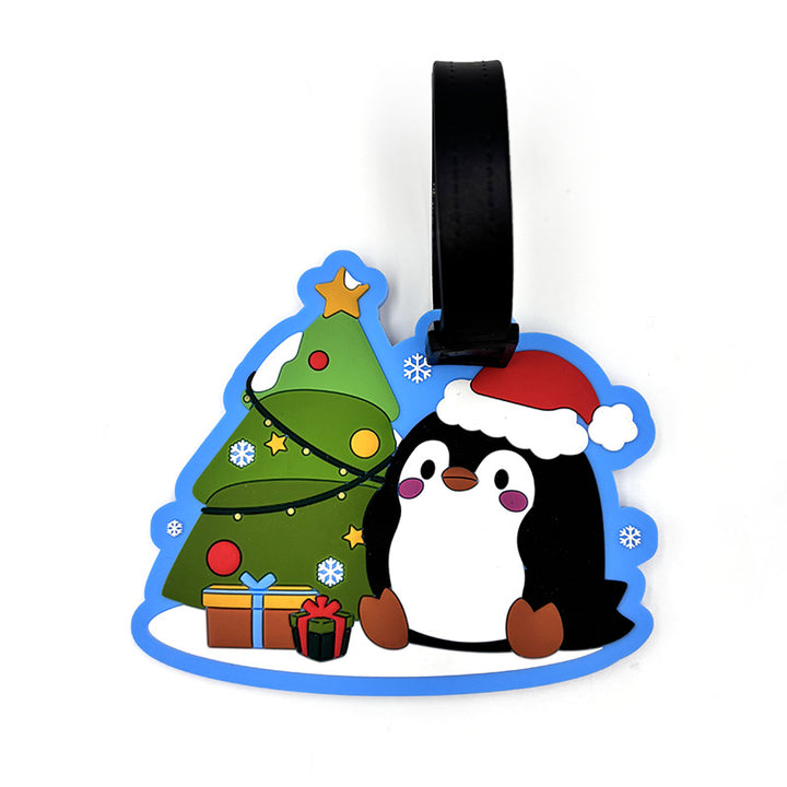 Unisex Playful Penguin Luggage Tag Skanto