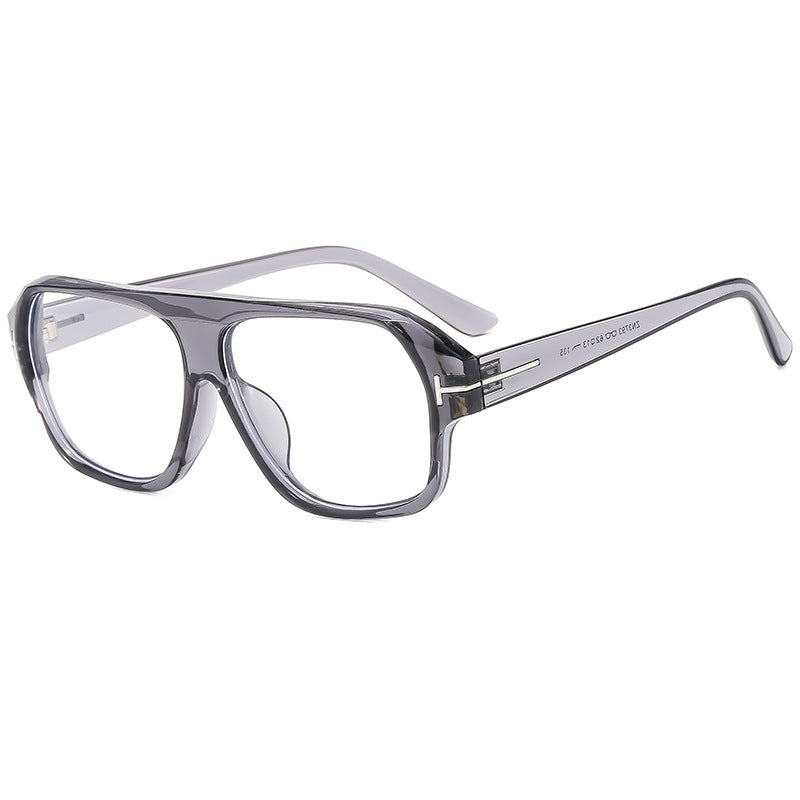 Dame modische solbrille med markant geometri og brune glass Skanto