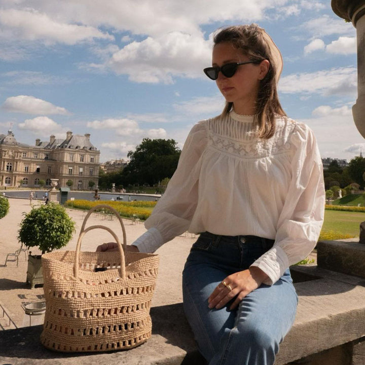 Stilig rattan shopper bag Skanto