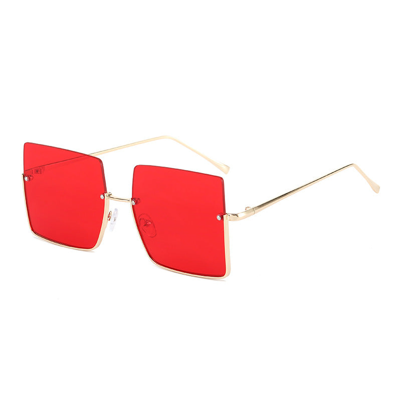 Damer Modisk solbrille i markant kvadratdesign Skanto