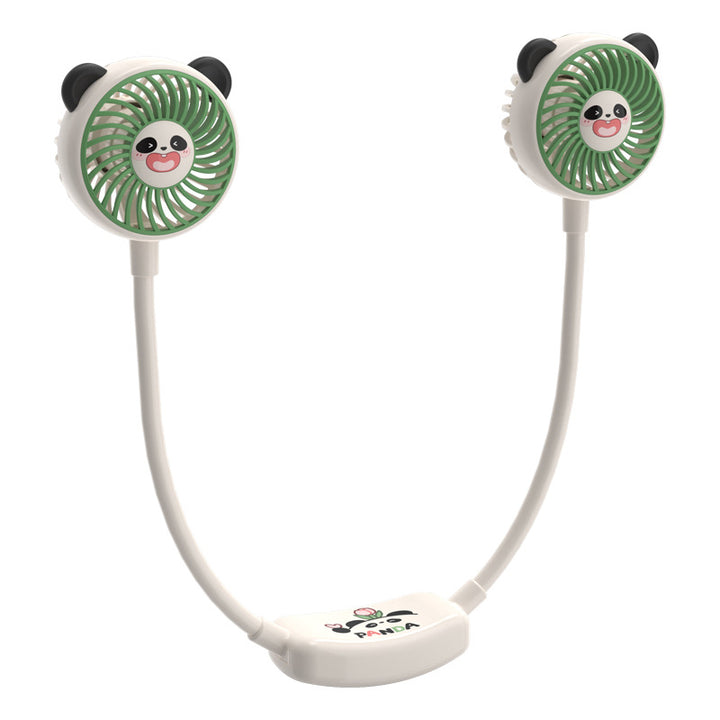Dame Bærbar Anime-vifte med Dual-Panda Design Skanto