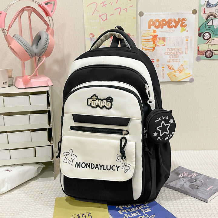 K Casual Multi-Pocket Skole Rygsekk