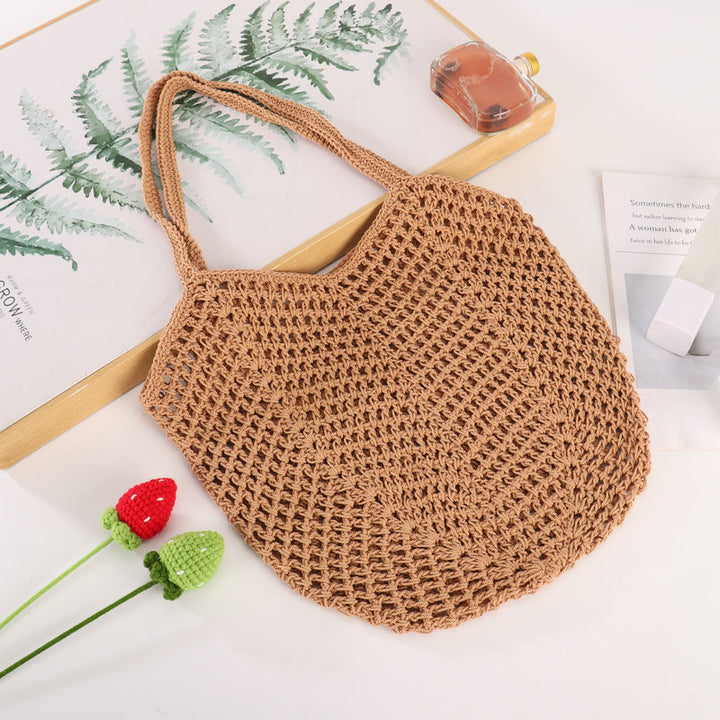 Håndvevd jute tote Skanto