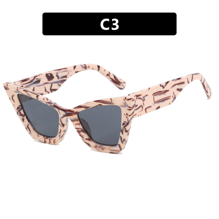 Damer Cat-Eye solbrille med elegante linser og UV-beskyttelse Skanto