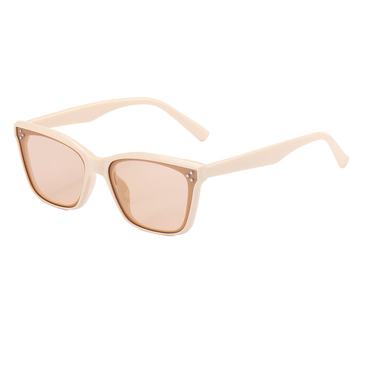 Dame retro-inspirert solbrille i iøynefallende mønster Skanto