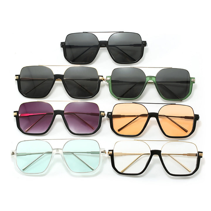 Dame Motek solbrille med buet metallramme og UV-beskyttelse Skanto