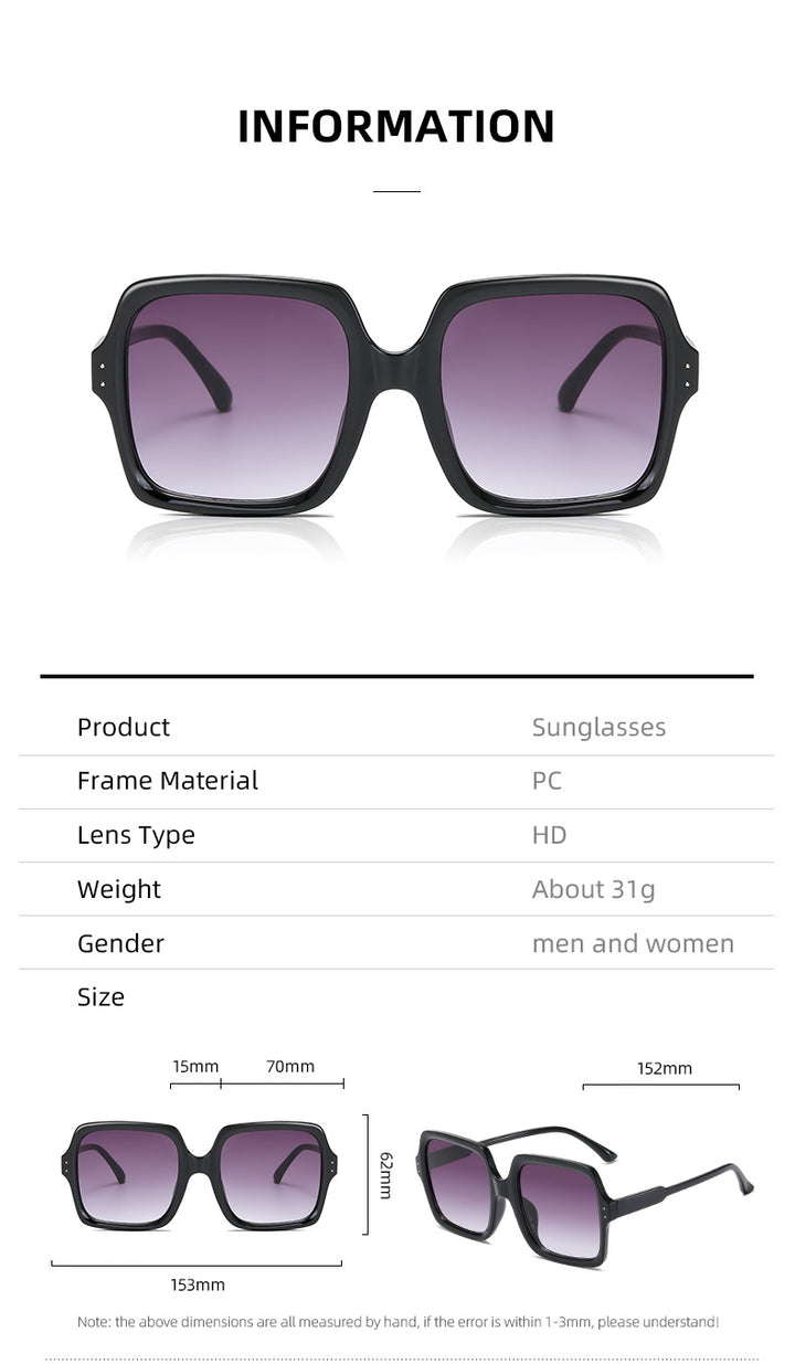 Dame moteriktig oversized solbrille med moderne design Skanto