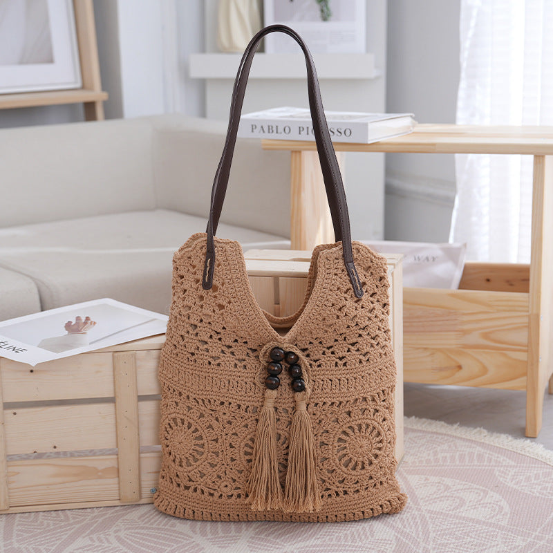 Håndlaget Makramee Crossbody Bag Skanto