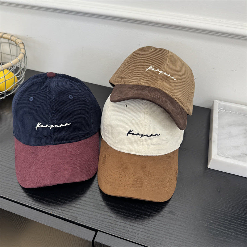 Herre Cordfløyel Bredbremmet Baseball Caps Skanto