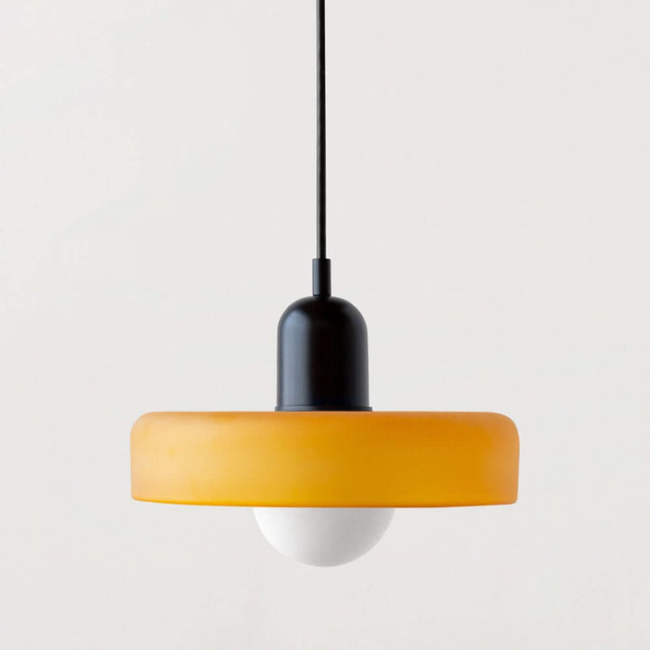 Skanto | Bauhaus Pendellampe i Farget Glass med Justerbart Oppheng