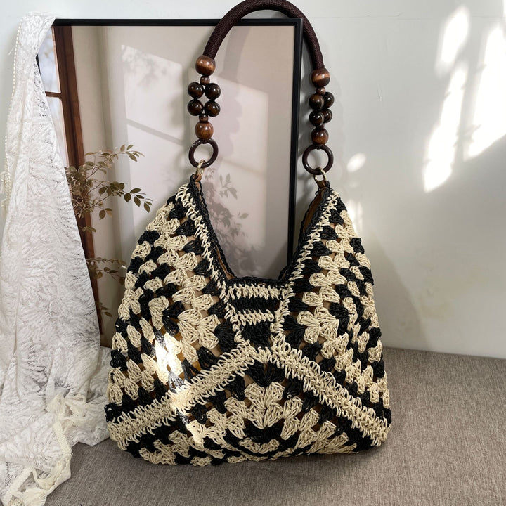 Håndknyttet bærenett i boho-stil Skanto