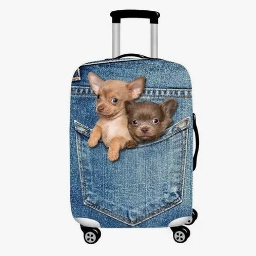 Unisex nan Kinder Kabinen Trolley med internasjonalt landemerke-motiv og lett ABS-skal Skanto