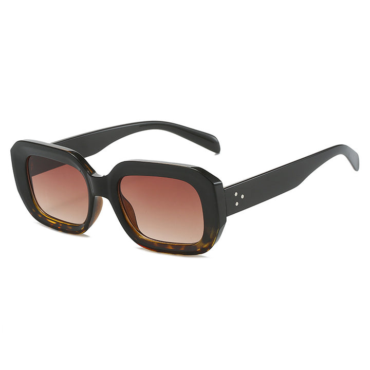 Dame oversized firkantet solbrille med trendy design Skanto