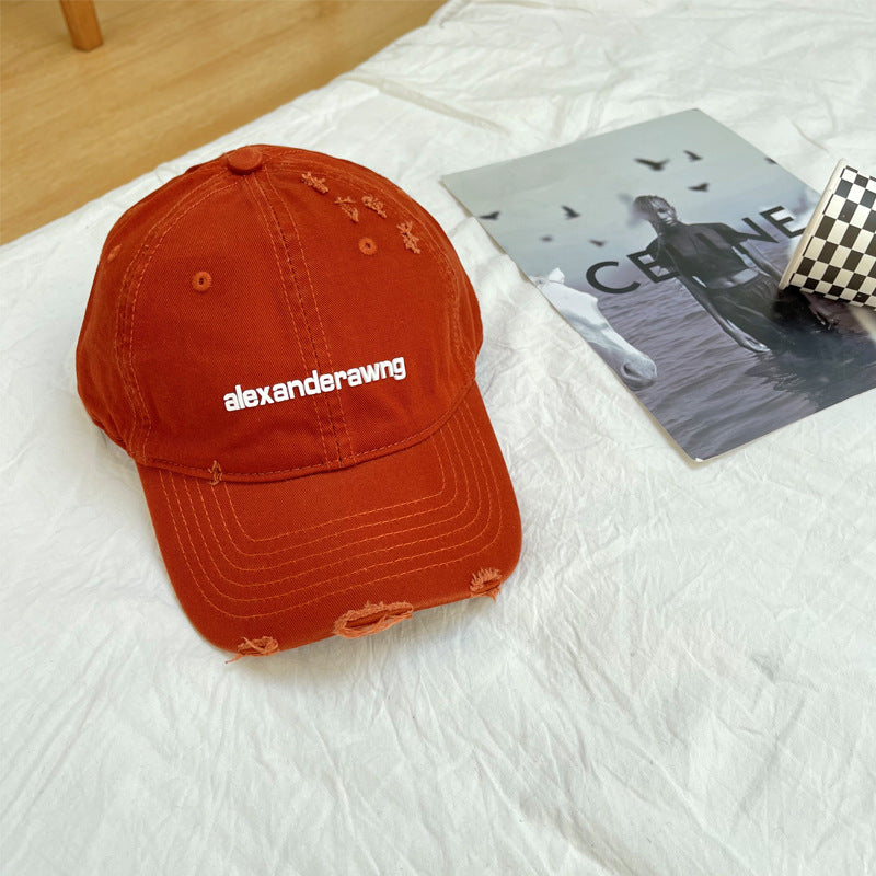 Unisex Slittet Bomull Baseball Caps Skanto