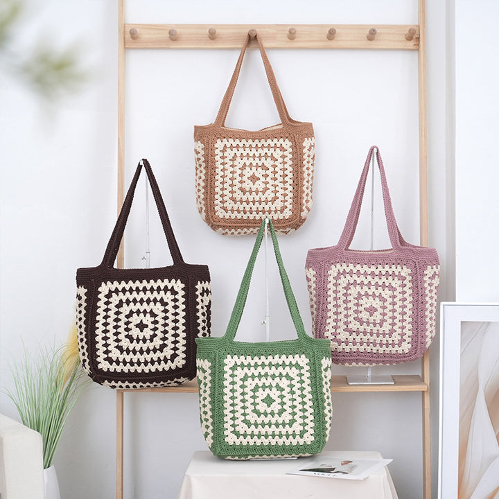 Håndlaget Makramee Handle Bag Skanto