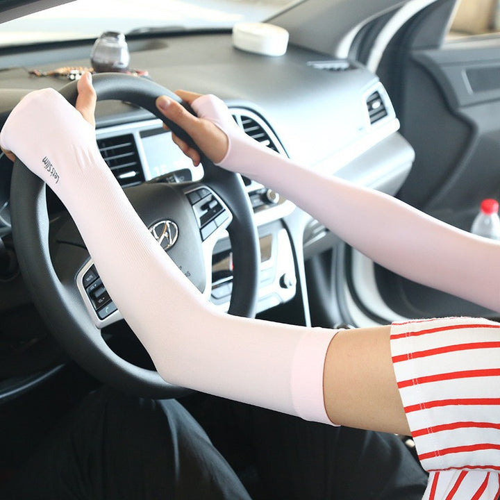Dame UV-beskyttelse Armstuler med elastisk kompresjonsmateriale Skanto