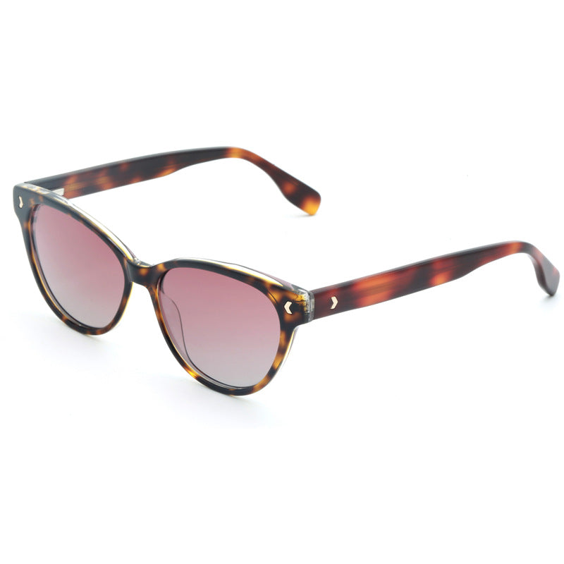 Dame Cat-Eye solbriller med stilrent design og UV-beskyttelse Skanto