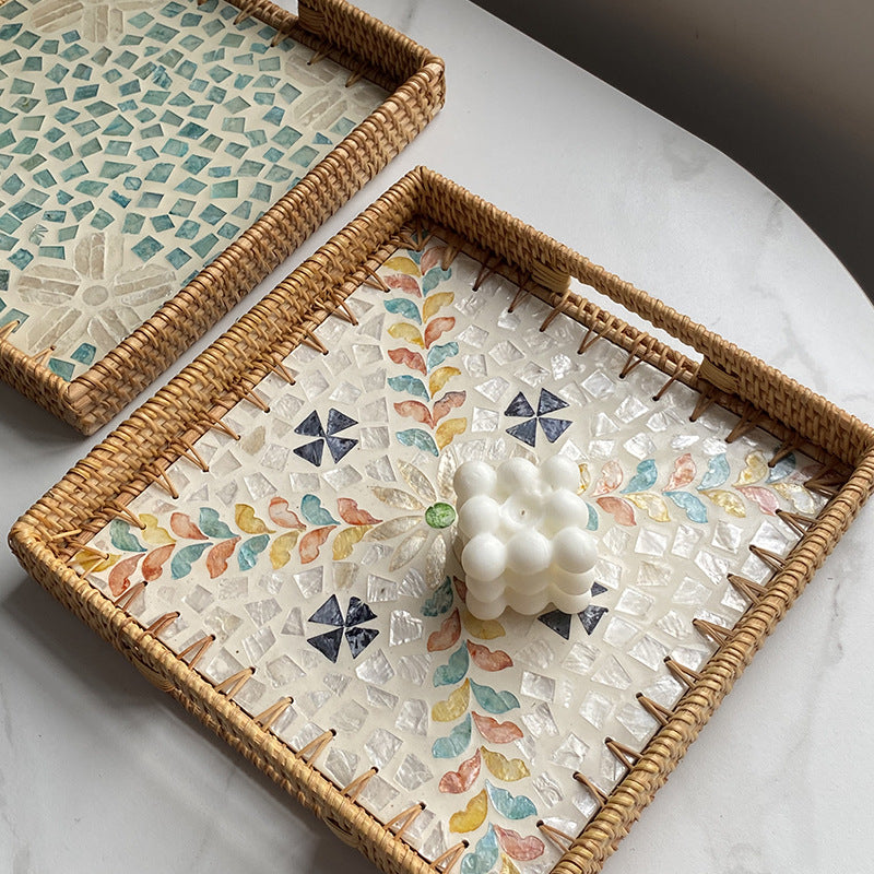 Dame dekorative Mosaikkserveringsfatsett Skanto