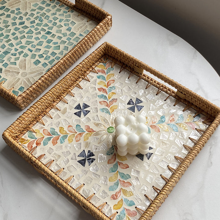 Dame dekorative Mosaikkserveringsfatsett Skanto