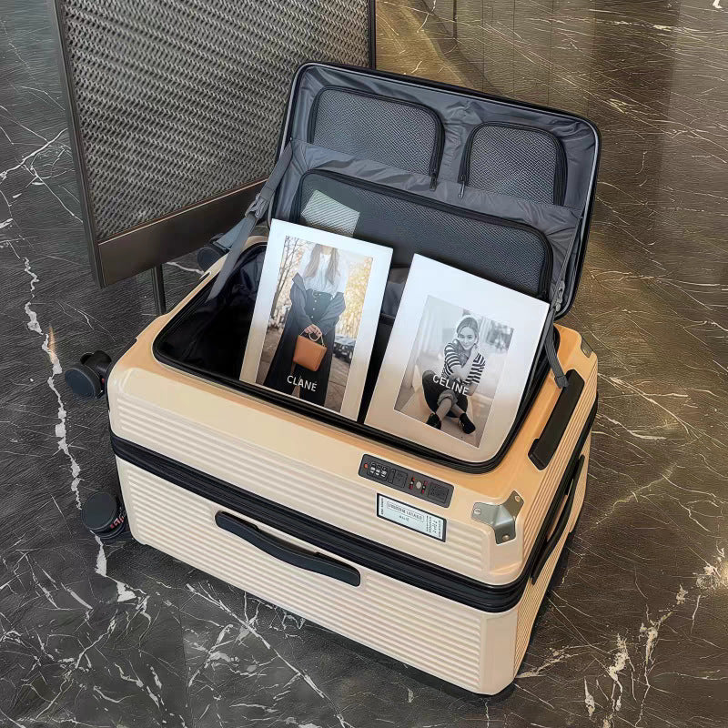Unisex Premium Multi-Compartment Reise Koffert Skanto