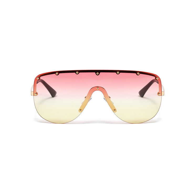 Damer futuristisk oversized solbrille Skanto