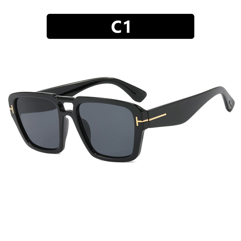 Damer moteriktig kvadratisk solbrille Skanto