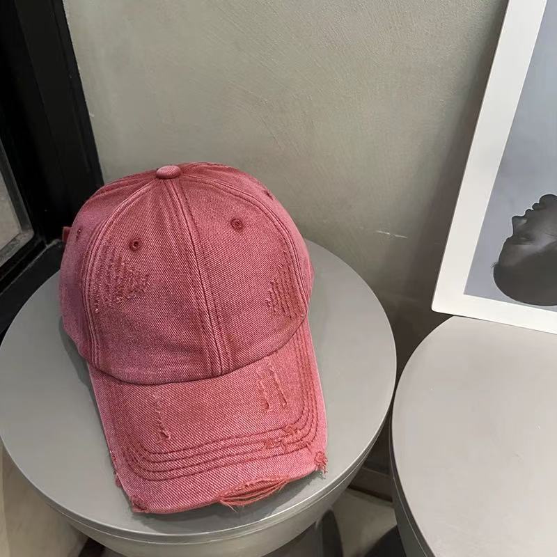 Kvinne Vintage-stil Slitt Baseball Caps Skanto