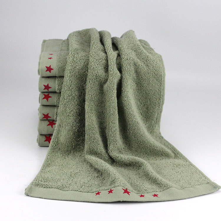 Care towel with soft surface and decorative star detail Skanto