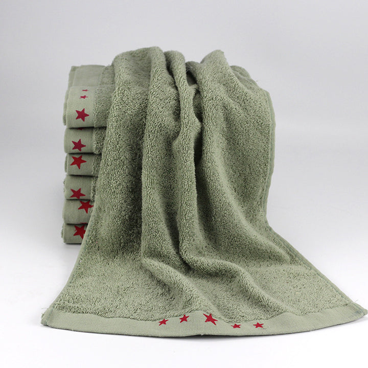 Care towel with soft surface and decorative star detail Skanto