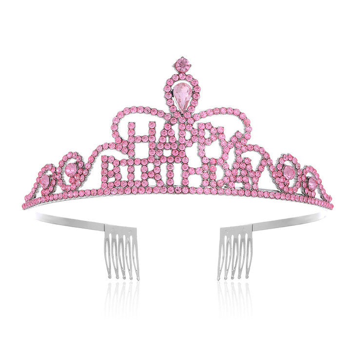 Dame Funkenkrone med "Happy Birthday" skrift Skanto