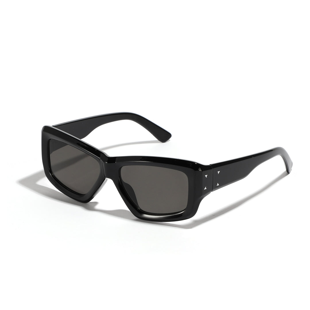 Damer oversized geometrisk solbrille med moderne ramme Skanto