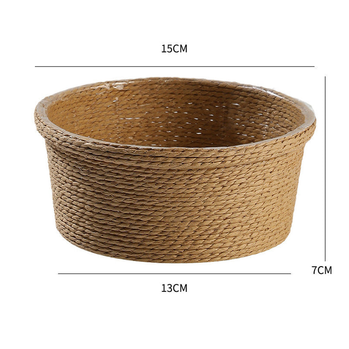Naturlig fiber dekorativ lagringsbeholder Skanto