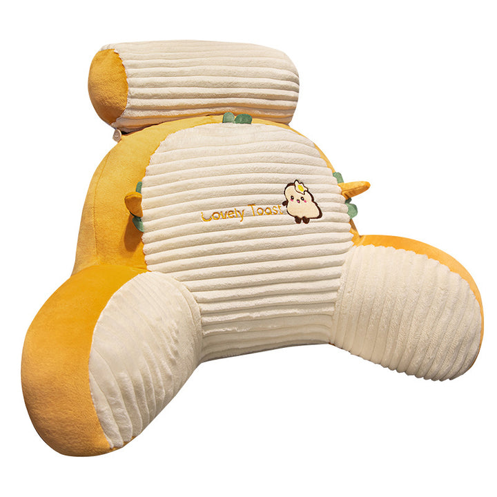 Plush ryg støttedyne i toastdesign Skanto