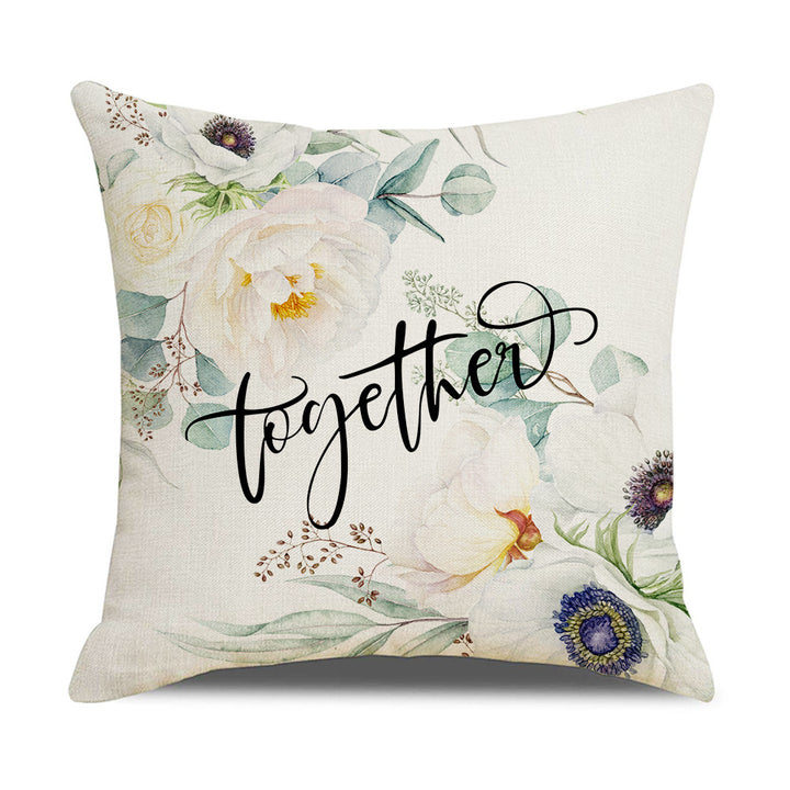Kvinnelig Elegant Putetrekk med Blomsterdesign Skanto
