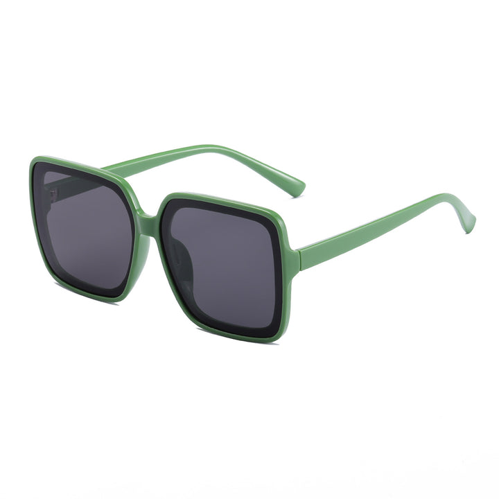 Dame firkantet solbrille med stilfull ramme og UV-beskyttelse Skanto