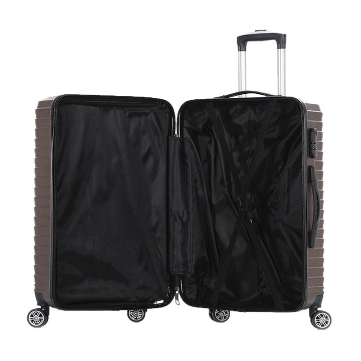Unisex Chevron-mønstret hardt skall reise koffert Skanto