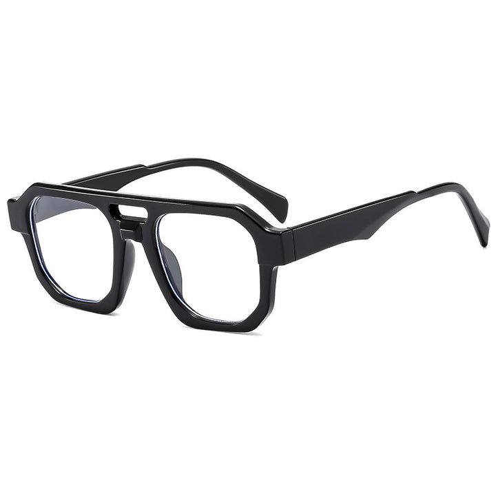 Dame eksklusiv polygonal solbrille med luksuriøst skjoldpadde-mønster Skanto