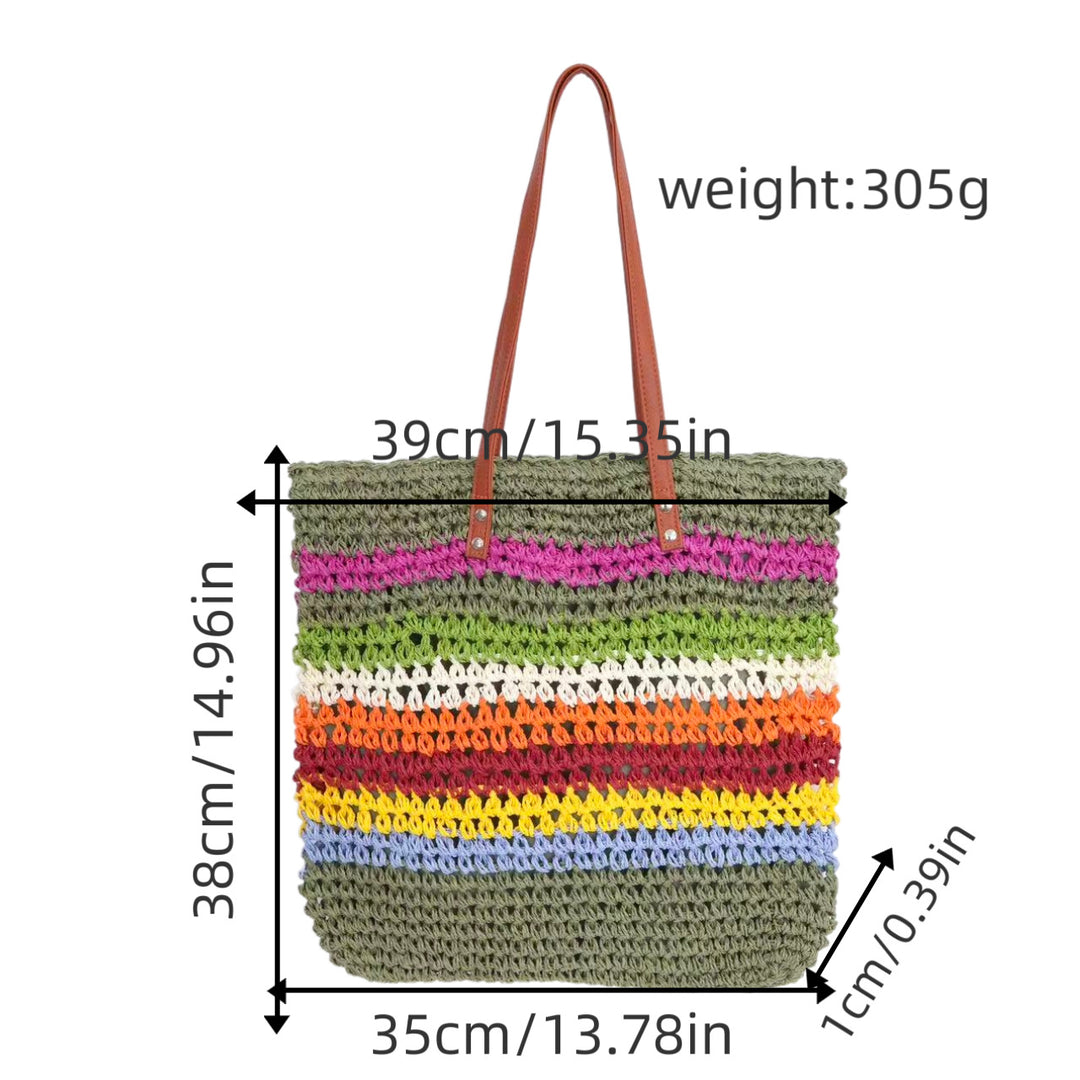 Flettet shopper med fargerik gradient Skanto